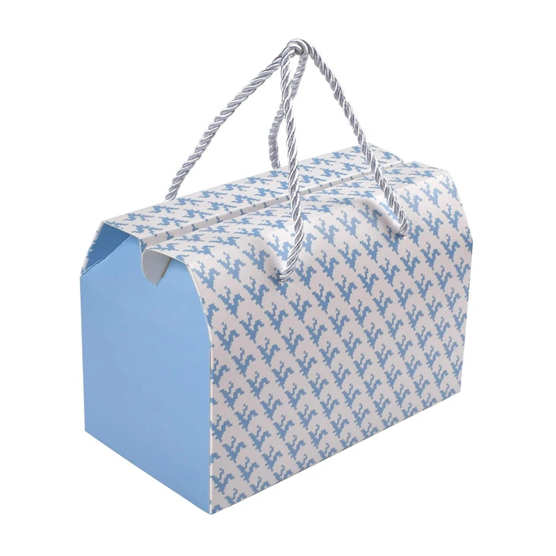 Portable cartons-Blue geometry Portable cartons-Blue geometry